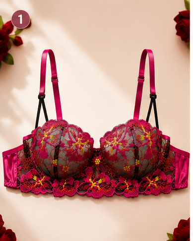 Ensemble Lingerie  – Soutien-Gorge Brodé & String Sculptant