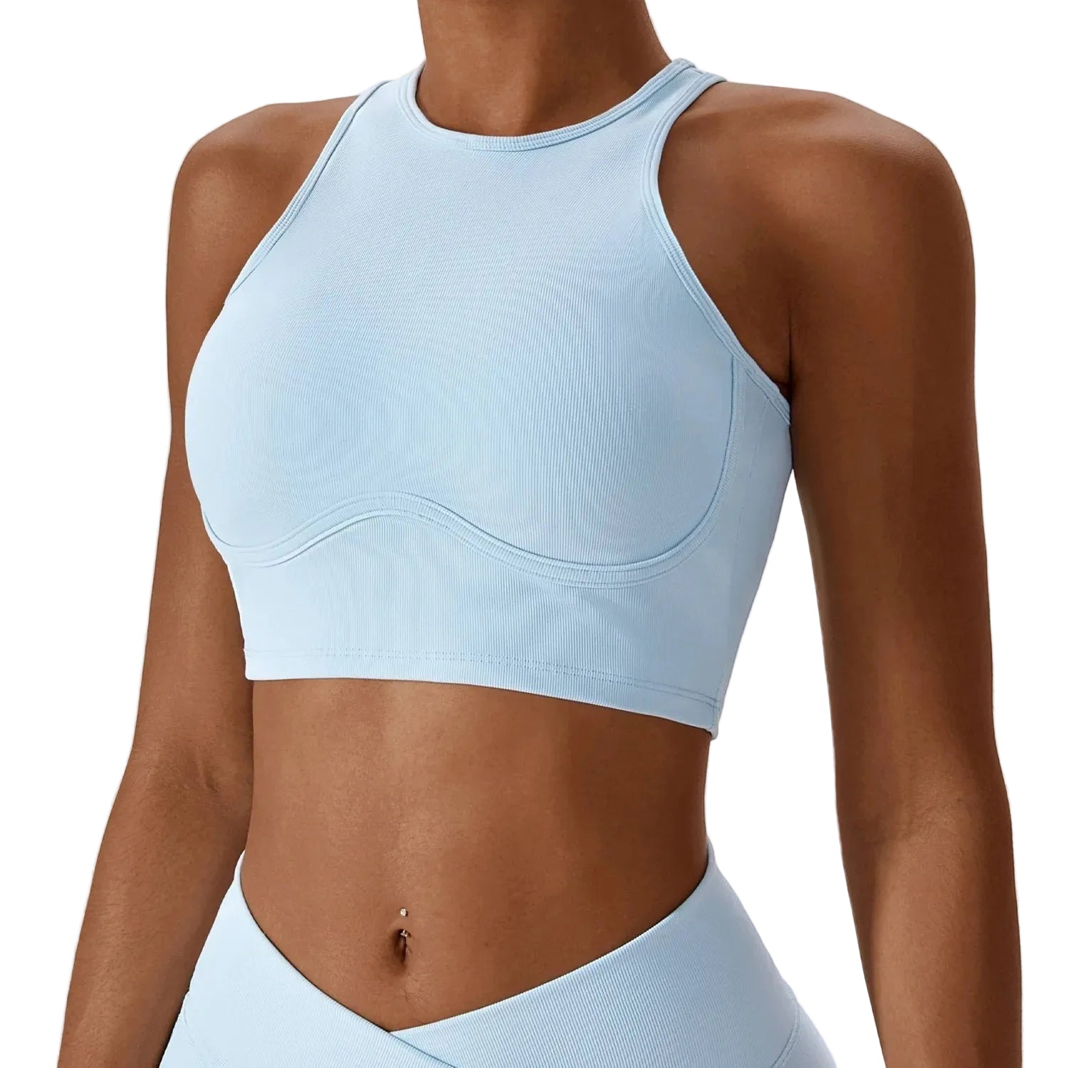 Ensemble – Crop Top Dos Ouvert & Legging Évasé Sculptant