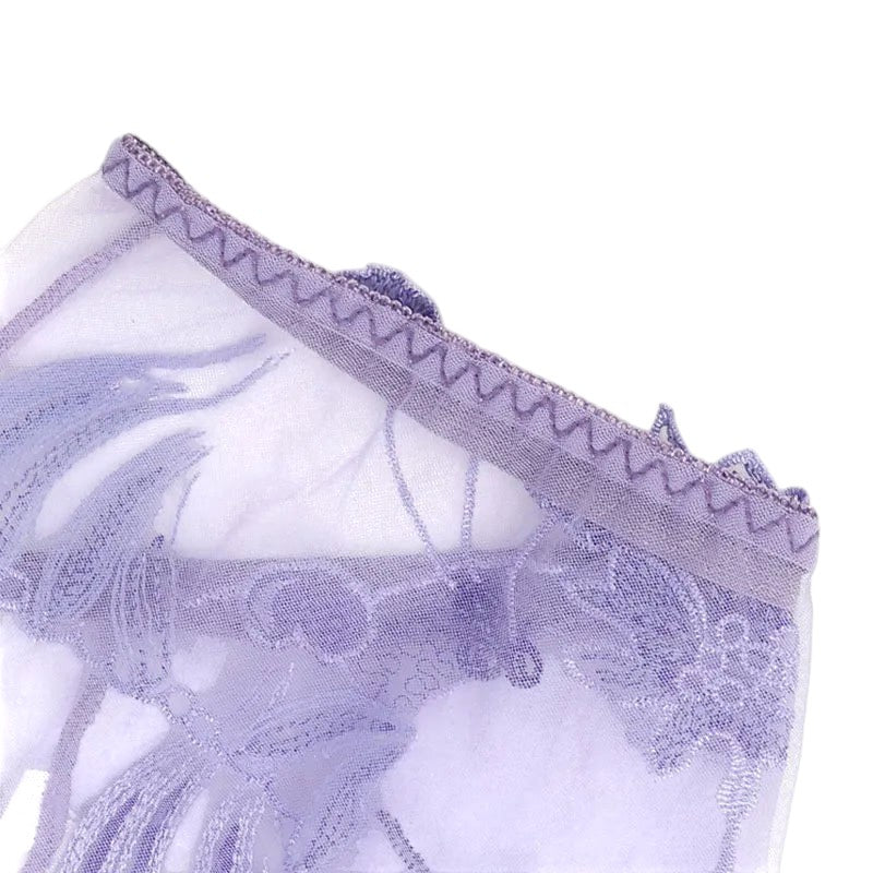Sexy Lace Panties Briefs Mesh Hollow Flower Embroidery Low-Waist Transparent Female Lingerie Ultra-Thin Women Seamless Underwear