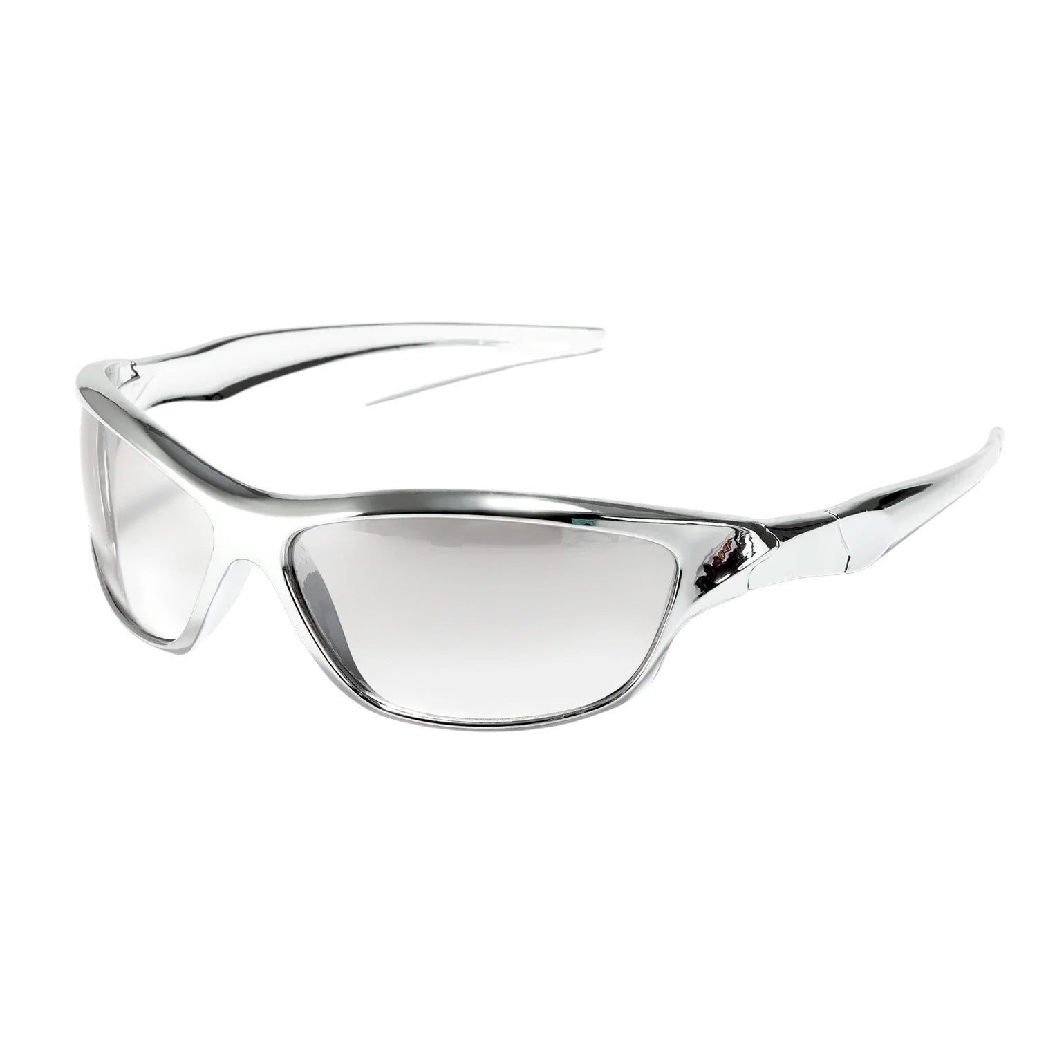 2025 New Silver SPORT Sunglasses Men Women Retro Punk Cycling Trendy Sun Glasses For Male Shades Goggle Outdoor Y2K