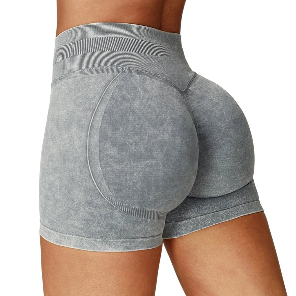 Short Yoga Taille Haute Femme – Push Up Sculptant