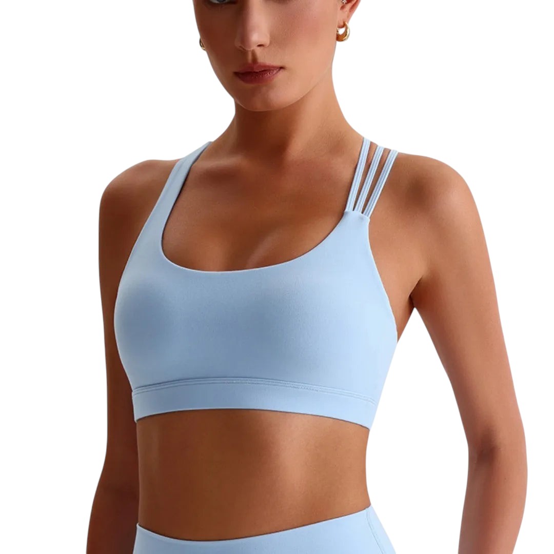 Brassière Sport - Dos Ouvert – Maintien Élevé & Confort Sculptant