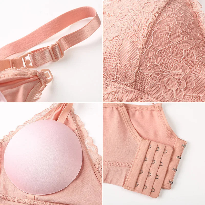 Maternity Nursing Bras Women Lace Breastfeeding Bra Removable Padded Pregnancy Women Underwear Tops  Soutien Gorge Allaitement