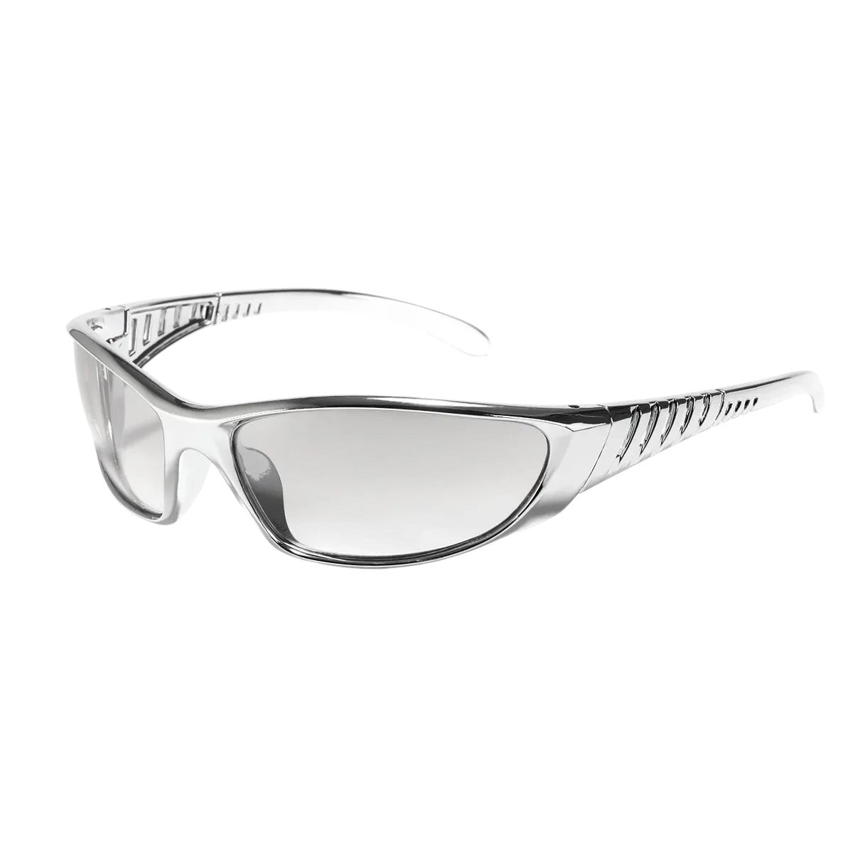2025 New Silver SPORT Sunglasses Men Women Retro Punk Cycling Trendy Sun Glasses For Male Shades Goggle Outdoor Y2K