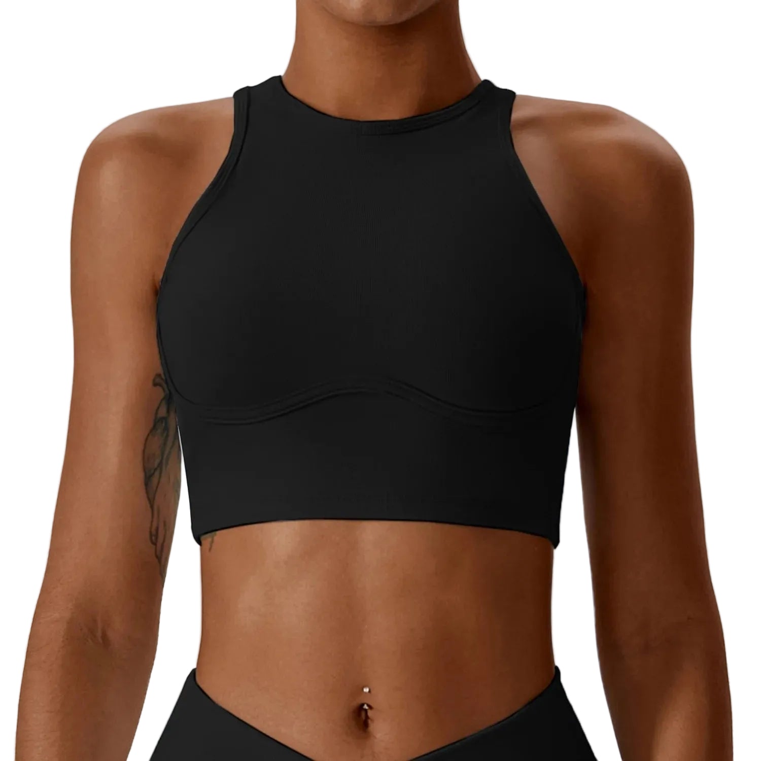Ensemble – Crop Top Dos Ouvert & Legging Évasé Sculptant