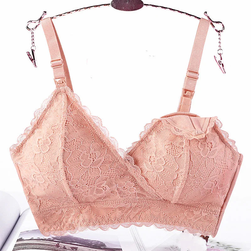 Maternity Nursing Bras Women Lace Breastfeeding Bra Removable Padded Pregnancy Women Underwear Tops  Soutien Gorge Allaitement