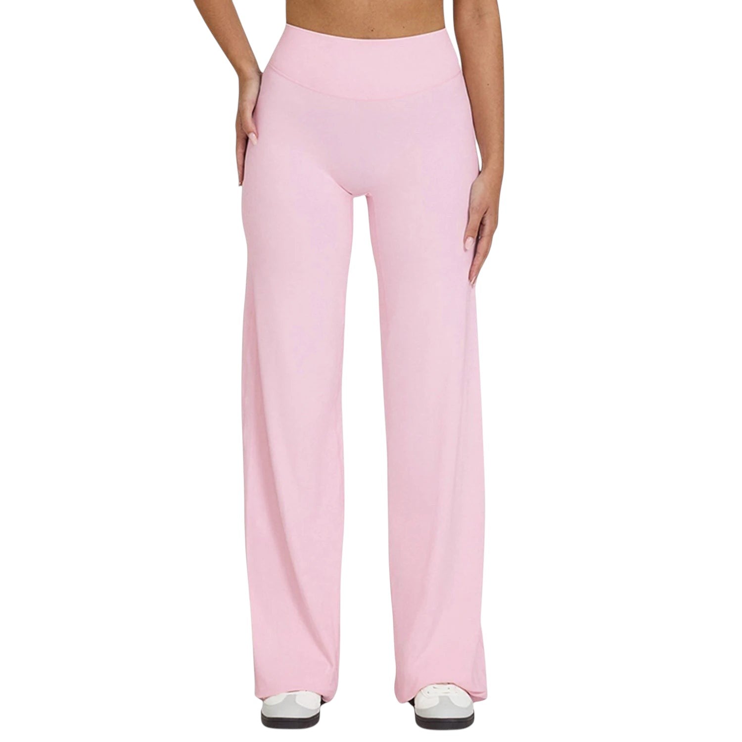 Hearuisavy Women Straight-Leg Sports Pants Gym Clothing Naked Feeling Compression Wide Leg Yoga Leggings Pilates Fitness Tights