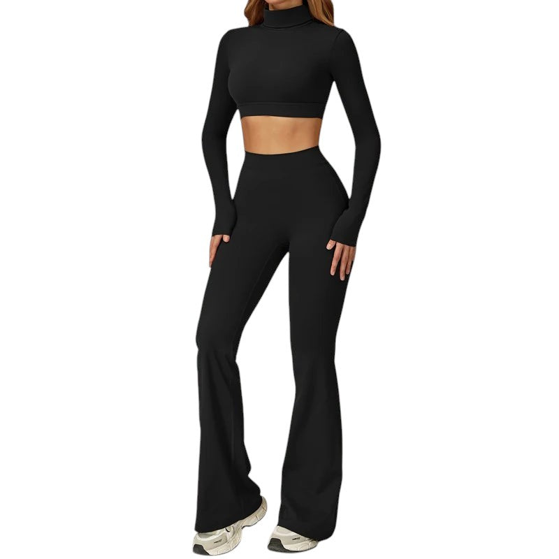 Ensemble -  Crop Top Dos Ouvert & Évasé Sculptant