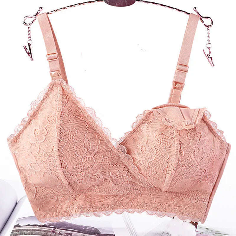 Maternity Nursing Bras Women Lace Breastfeeding Bra Removable Padded Pregnancy Women Underwear Tops  Soutien Gorge Allaitement