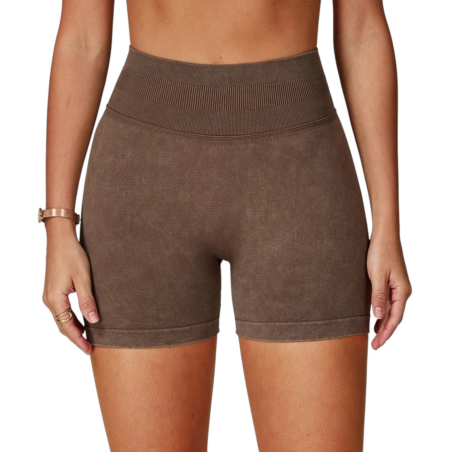 Short Yoga Taille Haute Femme – Push Up Sculptant