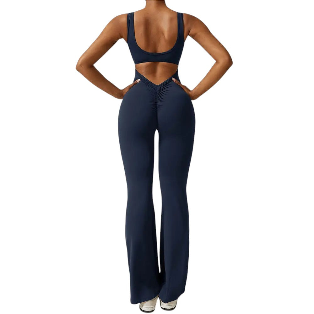 New Gym Set Women Training Yoga Suit Sportswear Women Sports Jumpsuit Fitness Rompers Stretch Female Push Up Workout Bodysuits