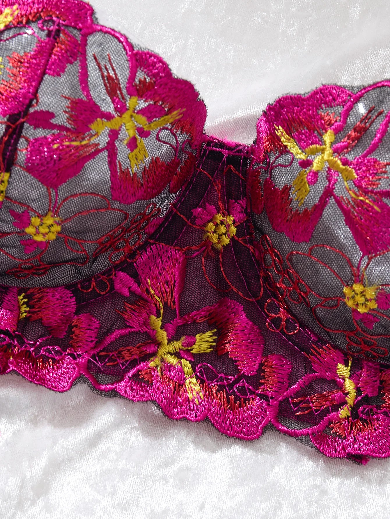 Ensemble Lingerie  – Soutien-Gorge & Culotte Fleurie