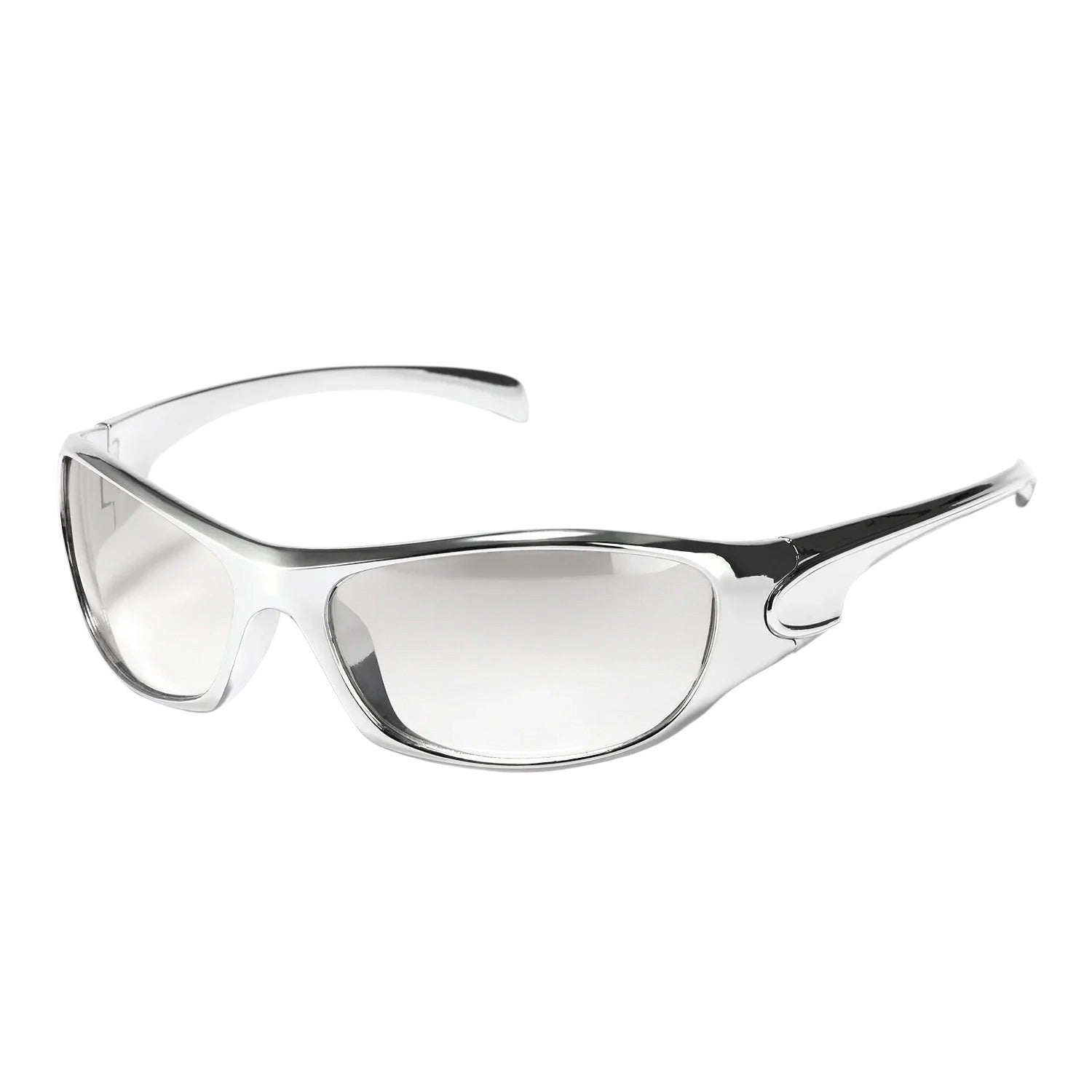 2025 New Silver SPORT Sunglasses Men Women Retro Punk Cycling Trendy Sun Glasses For Male Shades Goggle Outdoor Y2K