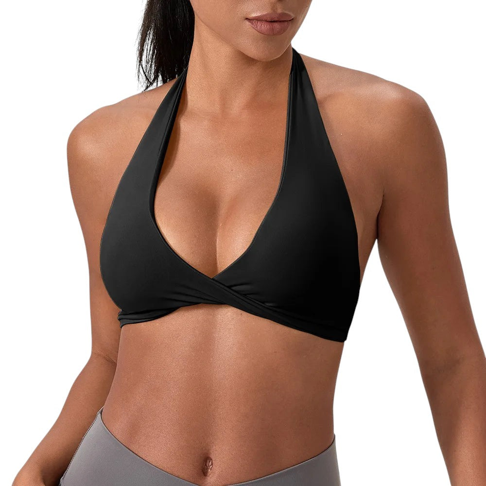 Brassière Sport Femme Seamless – Dos Croisé & Maintien Push-Up