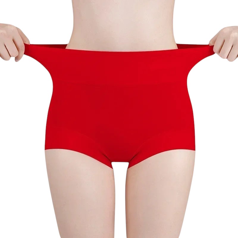 High Waist Underwear Women 60S Cotton Panties Plus Size Womens Briefs Cozy Female Underwear Tighten The Abdomen Safety Shorts