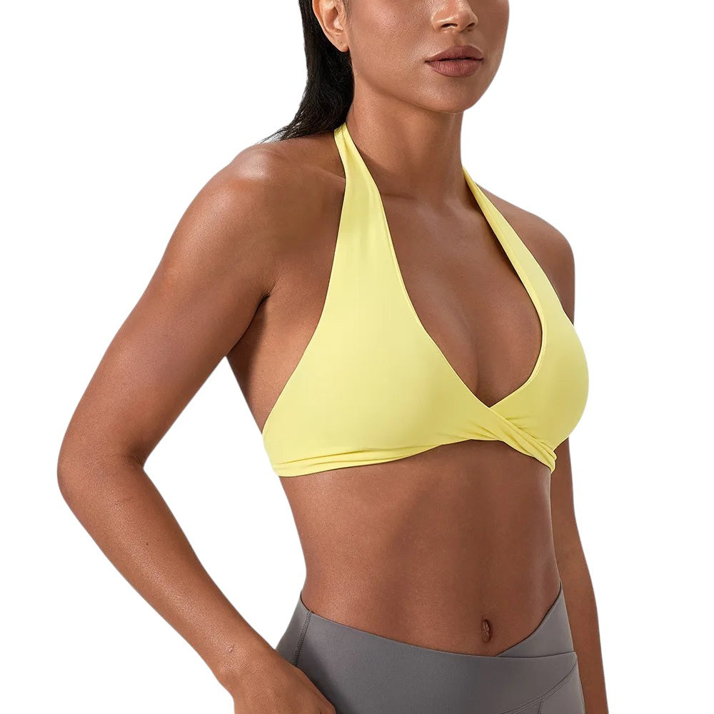 Brassière Sport Femme Seamless – Dos Croisé & Maintien Push-Up