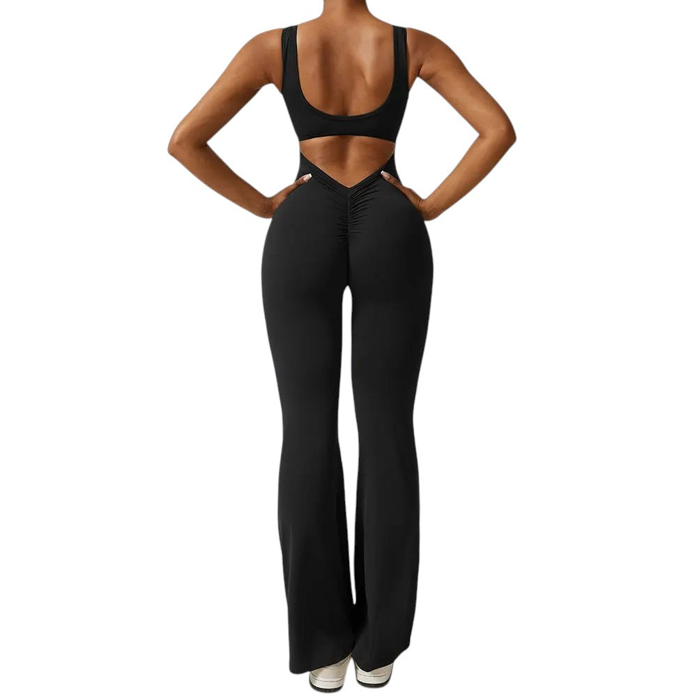 New Gym Set Women Training Yoga Suit Sportswear Women Sports Jumpsuit Fitness Rompers Stretch Female Push Up Workout Bodysuits