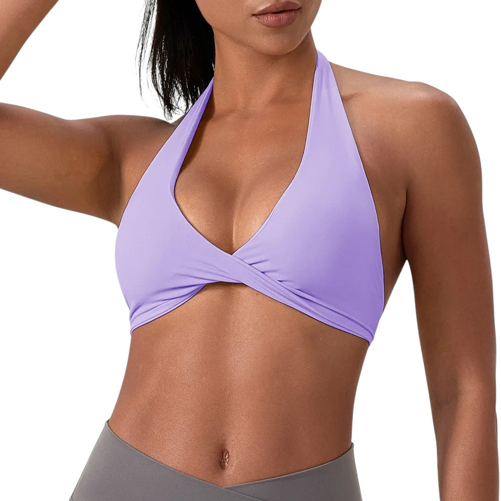 Brassière Sport Femme Seamless – Dos Croisé & Maintien Push-Up