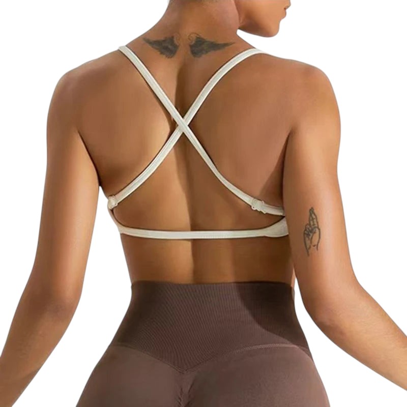 Brassière Sport Seamless Femme – Push-Up & Dos Sculptant