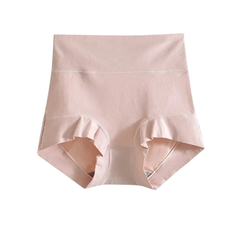 High Waist Underwear Women 60S Cotton Panties Plus Size Womens Briefs Cozy Female Underwear Tighten The Abdomen Safety Shorts