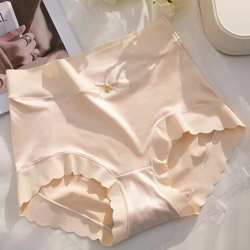 Silk Panties Nice Briefs Soft Underwear Women's Mid rise Elegance Girls Sexy Lingerie