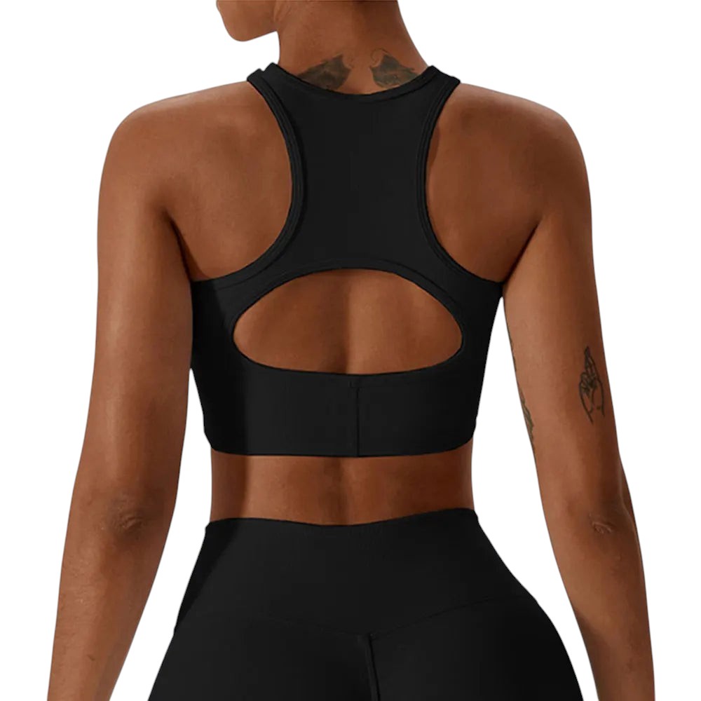 Ensemble – Crop Top Dos Ouvert & Legging Évasé Sculptant