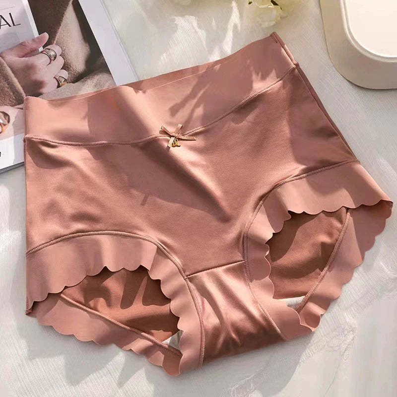 Silk Panties Nice Briefs Soft Underwear Women's Mid rise Elegance Girls Sexy Lingerie