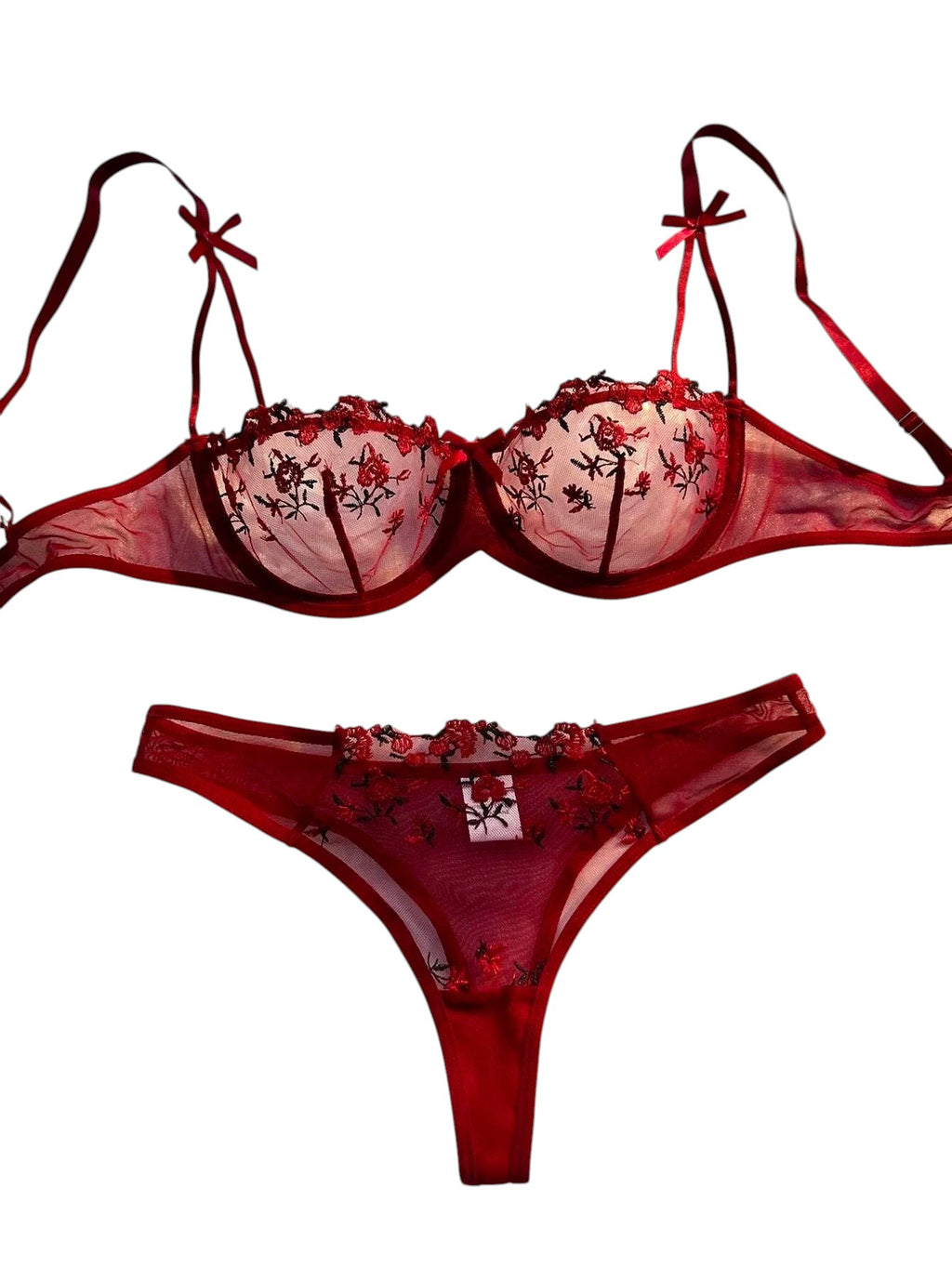 Sexy Lingerie Women Thin Transparent Lace See Through Female Erotic Underwear Bra And Panty Set Sleepwear Suit Embroidery Floral