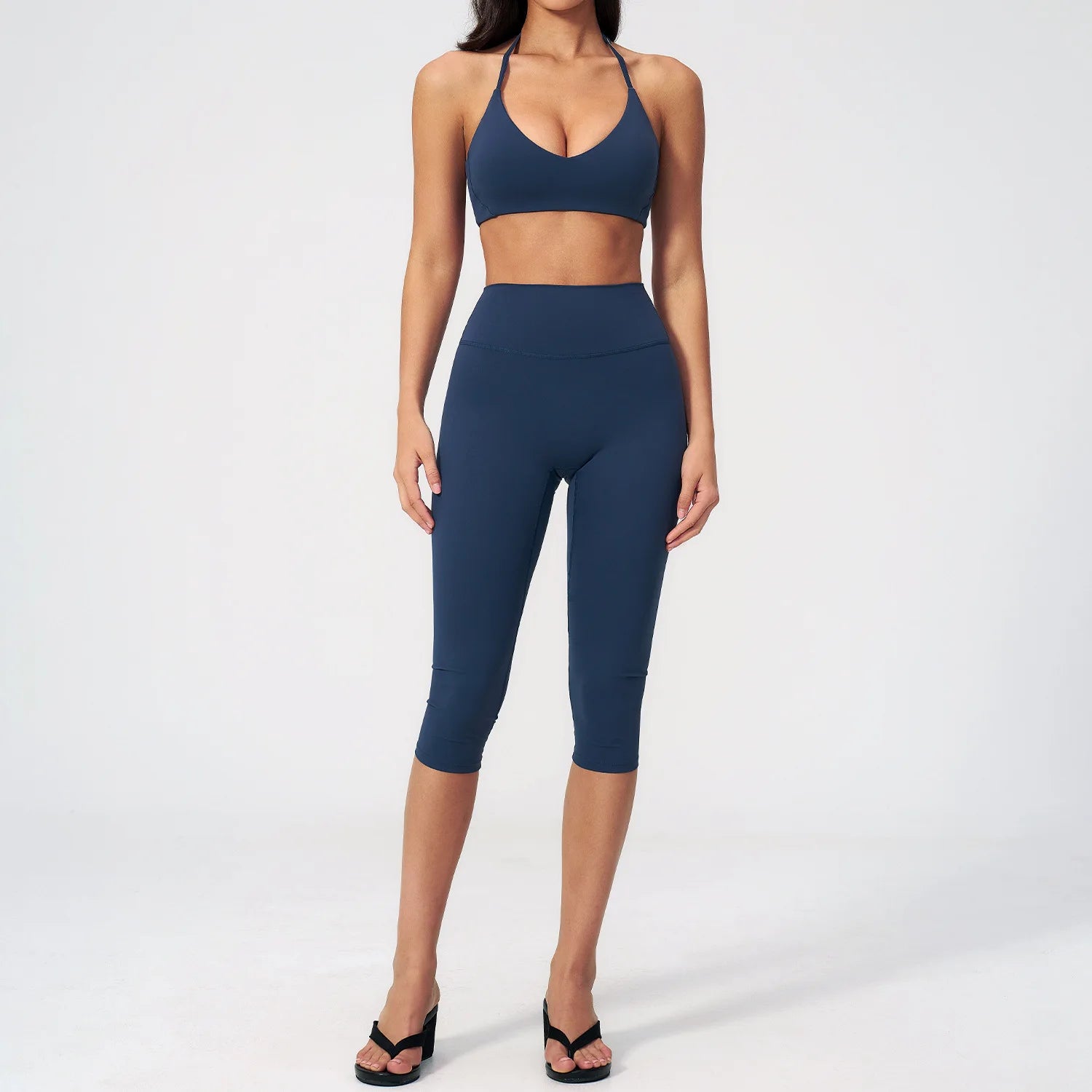 Ensemble Yoga Femme 2 Pièces – Crop Top & Legging Sculptant