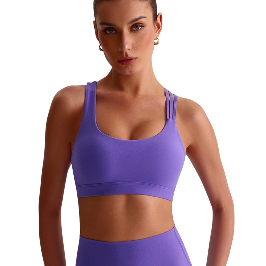Brassière Sport - Dos Ouvert – Maintien Élevé & Confort Sculptant