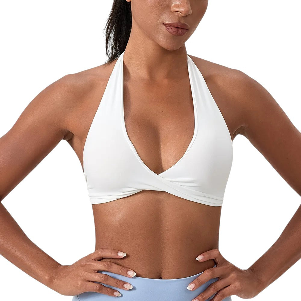 Brassière Sport Femme Seamless – Dos Croisé & Maintien Push-Up