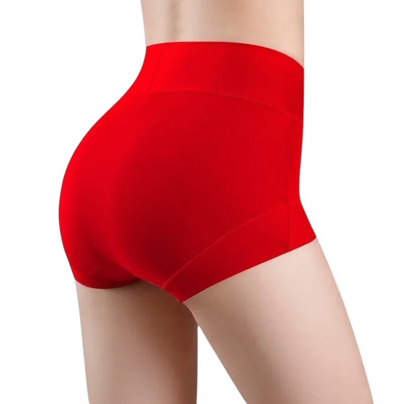 High Waist Underwear Women 60S Cotton Panties Plus Size Womens Briefs Cozy Female Underwear Tighten The Abdomen Safety Shorts