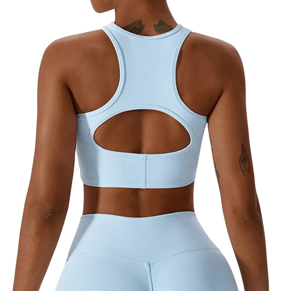 Ensemble – Crop Top Dos Ouvert & Legging Évasé Sculptant