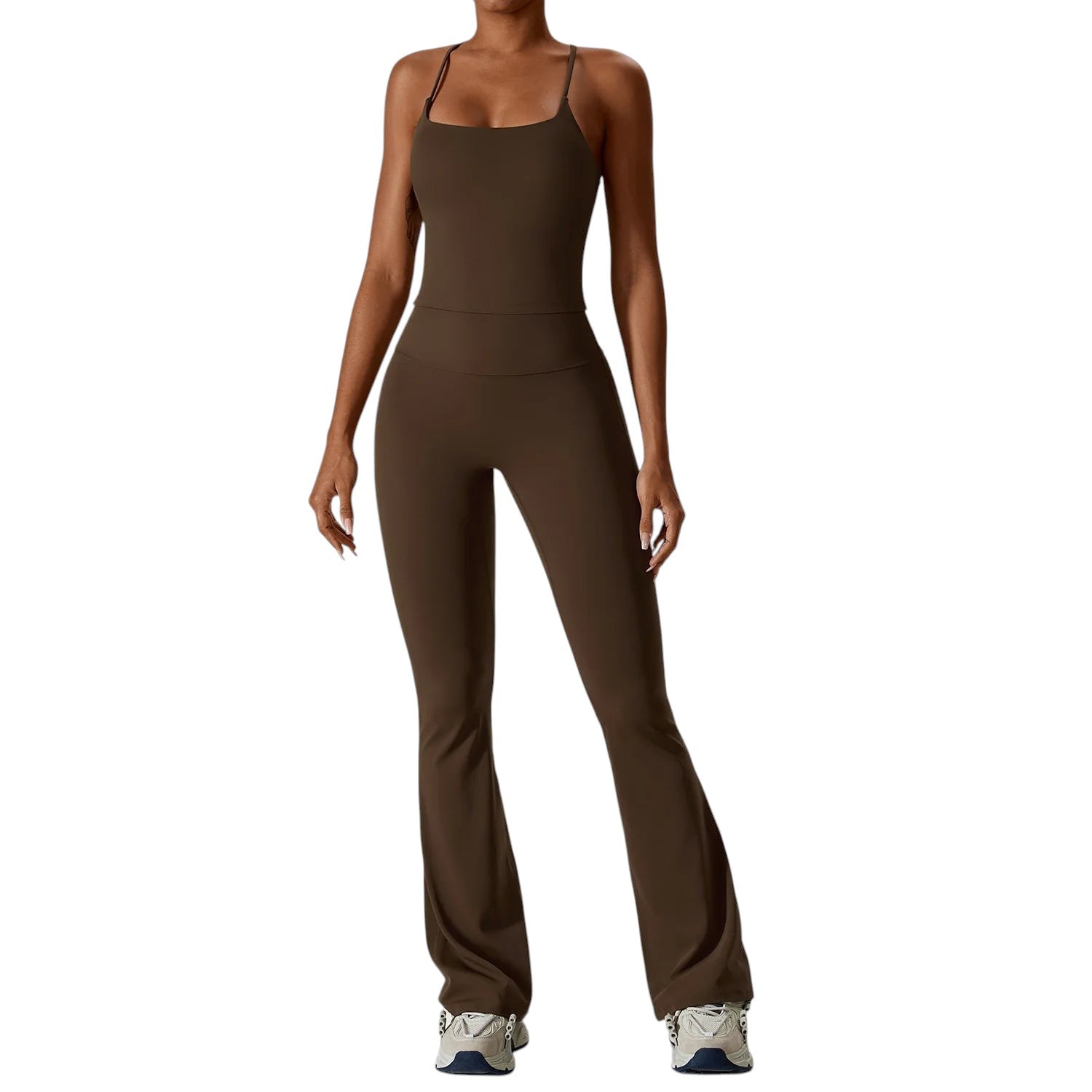 Ensemble Sport Femme Seamless – Brassière, Crop Top & Legging Taille Haute