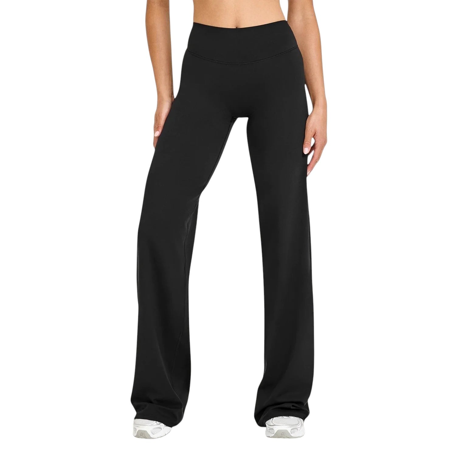 Hearuisavy Women Straight-Leg Sports Pants Gym Clothing Naked Feeling Compression Wide Leg Yoga Leggings Pilates Fitness Tights